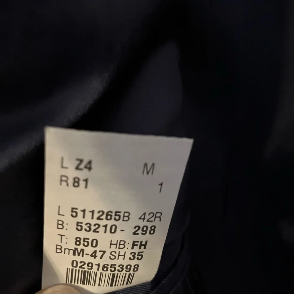 Lauren Ralph Lauren Blazer Suit Jacket Mens 42R Sports Coat Wool Silk Plaid Blue
